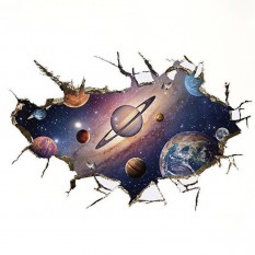 Інтер'єрна наклейка SS Космос Сонячна система SK9066B 90х60см