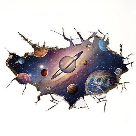 Интерьерная наклейка SS Космос Солнечная система SK9066B 90х60см