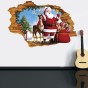 Інтер'єрна наклейка NG Санта Клаус та Рудольф XH7247 50х70см