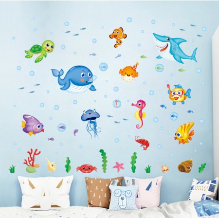 Интерьерная наклейка Детская Подводный мир XL7206 70х50см