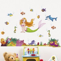 Интерьерная наклейка Детская Русалочка JM7292 90х60см