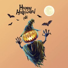 Интерьерная наклейка HL Тыква Джек XL626 45х60см