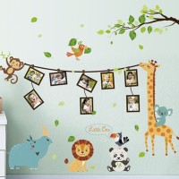 Інтер'єрна наклейка Дитяча фоторамка Тварини SK9206 90х60см