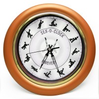 Годинник Камасутра настінний великий (бронзовий)