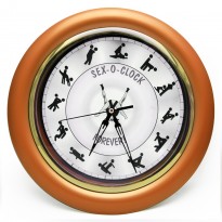 Годинник Камасутра настінний великий (бронзовий)