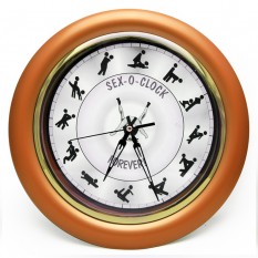 Годинник Камасутра настінний великий (бронзовий)