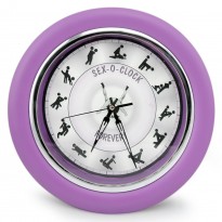 Часы Камасутра настенные большие (сиреневый)