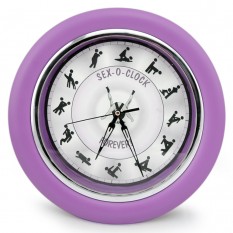 Годинник Камасутра настінний великий (бузковий)