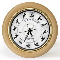 Годинник Камасутра настінний великий (бежевий)