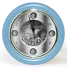 Часы с обратным ходом Anti-clock Ц012 (синие)