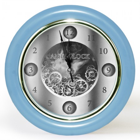 Часы с обратным ходом Anti-clock Ц012 (синие)