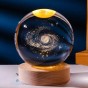 Нічник світильник 3D Кришталева куля Д6 Хмарка 13407