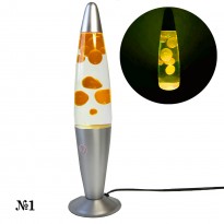 Лава лампа с парафином (40см) желтая