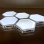 Модульный LED светильник сенсорный СОТЫ (набор 6шт) с адаптером (белый)
