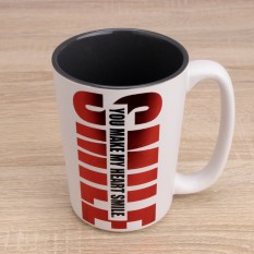 Кружка с пожеланием SMILE