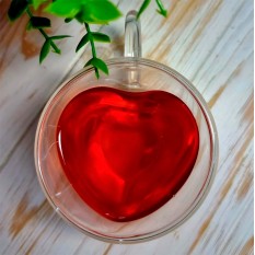 Чашка с двойными стенками Сердце 240 ml