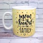 Кружка Гигант Мама сердце семьи - Mam in the heart of the family