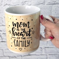 Кухоль Гігант Мама серце сім'ї - Mam in the heart of the family