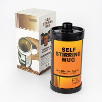 ТермоКухоль з міксером Касета Фотоплівка капучинатор (помаранчево-чорний)