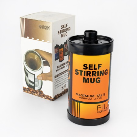 ТермоКухоль з міксером Касета Фотоплівка капучинатор (помаранчево-чорний)