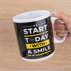 Кухоль Гігант Почни сьогодні з посмішки - Start today with a smile
