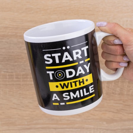 Кухоль Гігант Почни сьогодні з посмішки - Start today with a smile