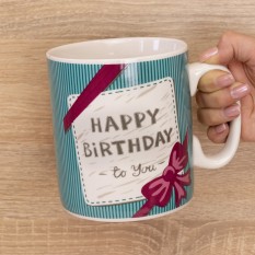 Кружка Гигант С Днем Рождения Тебя Happy Birthday to you