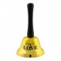 Колокольчик LOVE (золотой)