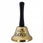 Колокольчик LOVE (золотой)