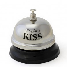 Звонок настольный KISS (серебряный)