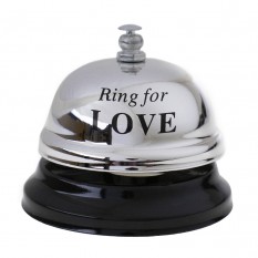Звонок настольный LOVE (серебряный)