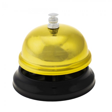 Звонок настольный 6,5х5,5см Портье (золотой)