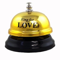 Дзвінок настільний LOVE (золотий)