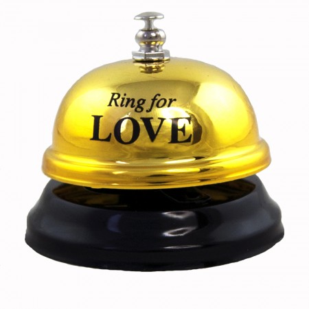 Дзвінок настільний LOVE (золотий)