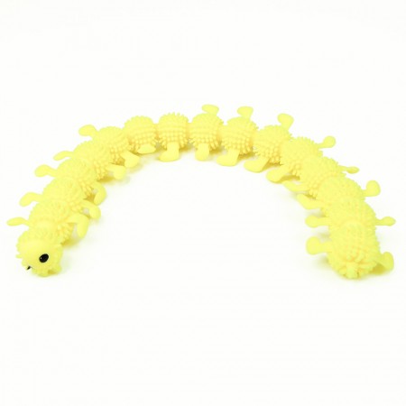 Антистресс игрушка Сороконожка (желтая)