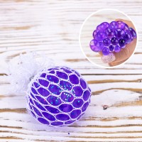 Іграшка антистрес Стресбол з блискітками 5х5 (фіолетовий)