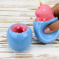 Іграшка антистрес Фуфлік Єдиноріг рожевий з блакитного яйця