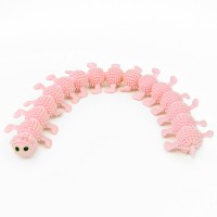 Антистресс игрушка Сороконожка (розовая)