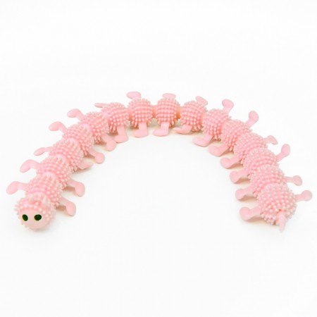 Антистресс игрушка Сороконожка (розовая)