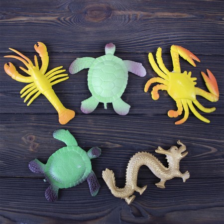 Растущие в воде игрушки 10х6см гиганты Океан №1 цветные (уп. 6 шт)