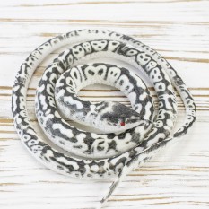 Гумова змія 75см KP (чорно-біла)