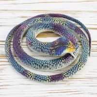 Резиновая змея 75см KP (радужная)