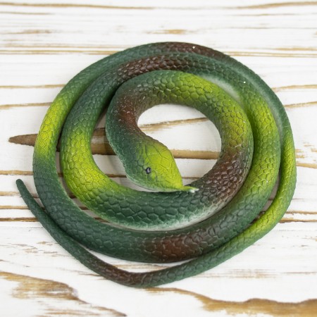 Резиновая змея 75см (темно-зеленая)